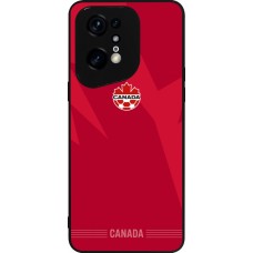 Coque OPPO Find X5 Pro - Silicone rigide noir Maillot de football Canada 2026 personnalisable
