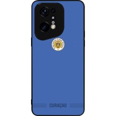 Coque OPPO Find X5 Pro - Silicone rigide noir Maillot de football Curaçao 2026 personnalisable