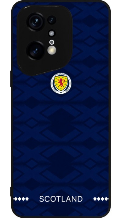 Coque OPPO Find X5 Pro - Silicone rigide noir Maillot de football Ecosse 2026 personnalisable