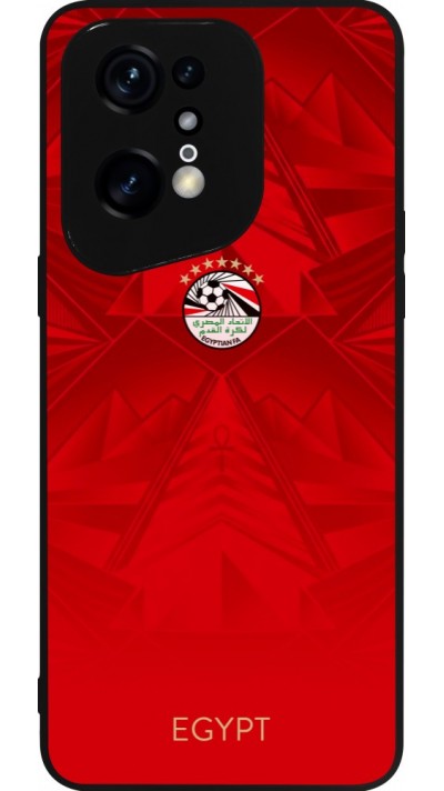 Coque OPPO Find X5 Pro - Silicone rigide noir Maillot de football E?gypte 2026 personnalisable
