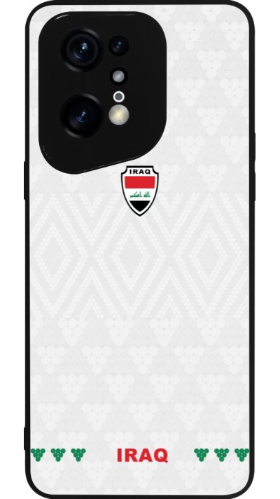 Coque OPPO Find X5 Pro - Silicone rigide noir Maillot de football Irak 2026 personnalisable
