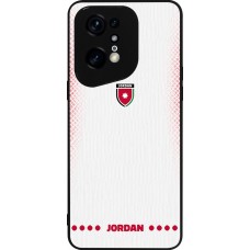 OPPO Find X5 Pro Case Hülle - Silikon schwarz Jordanien 2026 personalisierbares Fussballtrikot