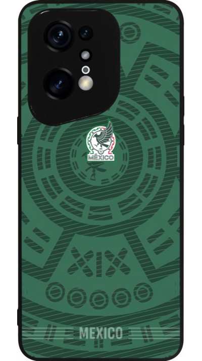 Coque OPPO Find X5 Pro - Silicone rigide noir Maillot de football Mexique 2026 personnalisable