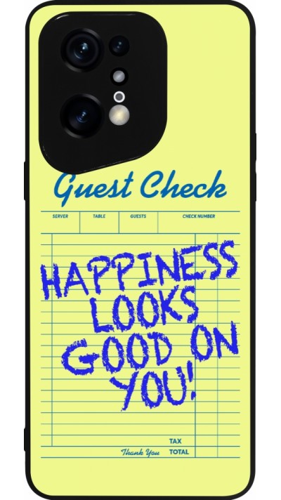 Coque OPPO Find X5 Pro - Silicone rigide noir Guest check 2026