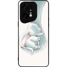 Coque OPPO Find X5 Pro - Silicone rigide noir Mom 1903