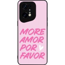 OPPO Find X5 Pro Case Hülle - Silikon schwarz More amor porfavor