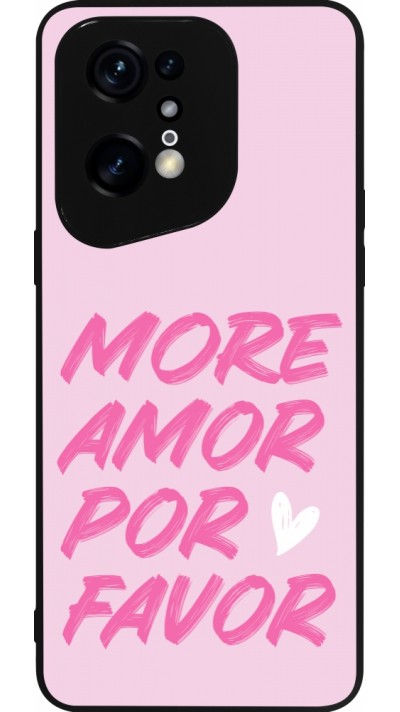 OPPO Find X5 Pro Case Hülle - Silikon schwarz More amor porfavor