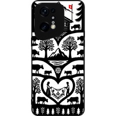 Coque OPPO Find X5 Pro - Silicone rigide noir Poya Suisse 2