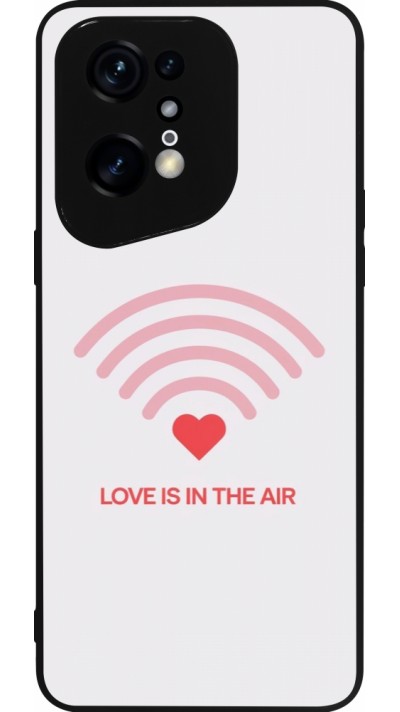 Coque OPPO Find X5 Pro - Silicone rigide noir Saint Valentines Day 26 Love is in the air
