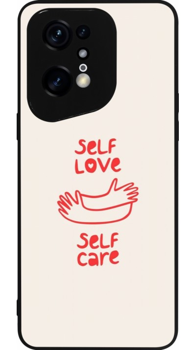 Coque OPPO Find X5 Pro - Silicone rigide noir Saint Valentines Day 26 Self love self care