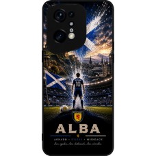 Coque OPPO Find X5 Pro - Silicone rigide noir Football Écosse splash 2026