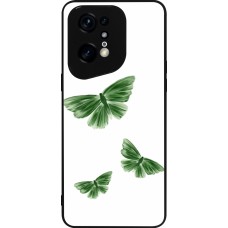 Coque OPPO Find X5 Pro - Silicone rigide noir Butterflies Spring 2026