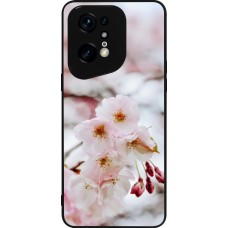 Coque OPPO Find X5 Pro - Silicone rigide noir Cherry tree Spring 2026