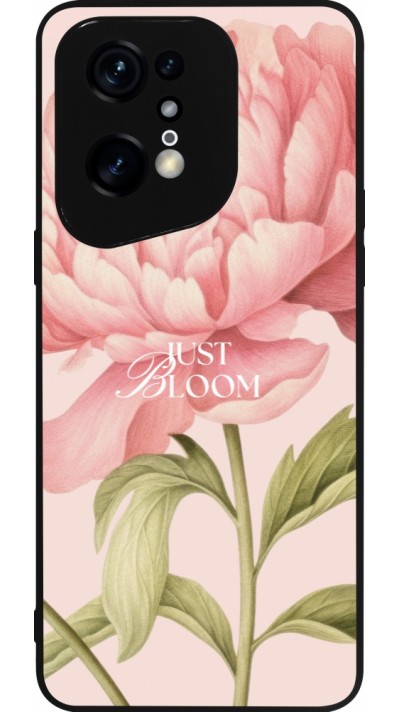 Coque OPPO Find X5 Pro - Silicone rigide noir Just Bloom Spring 2026