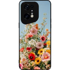 Coque OPPO Find X5 Pro - Silicone rigide noir Spring flowers Spring 2026