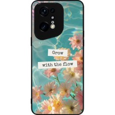 Coque OPPO Find X5 Pro - Silicone rigide noir Summer 2025 Grow with the flow