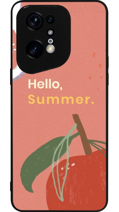 Coque OPPO Find X5 Pro - Silicone rigide noir Summer 2025 Hello summer