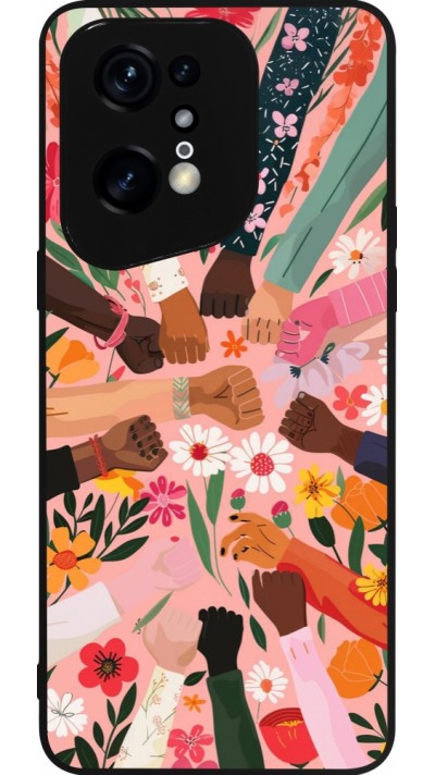 Coque OPPO Find X5 Pro - Silicone rigide noir Womens day 2026 8
