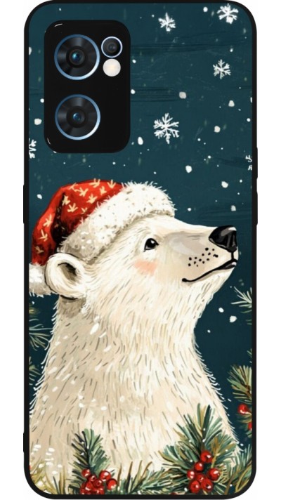 OPPO Reno7 5G Case Hülle - Silikon schwarz Christmas 25 Bear