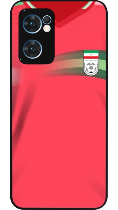 OPPO Reno7 5G Case Hülle - Silikon schwarz Iran 2022 personalisierbares Fussballtrikot