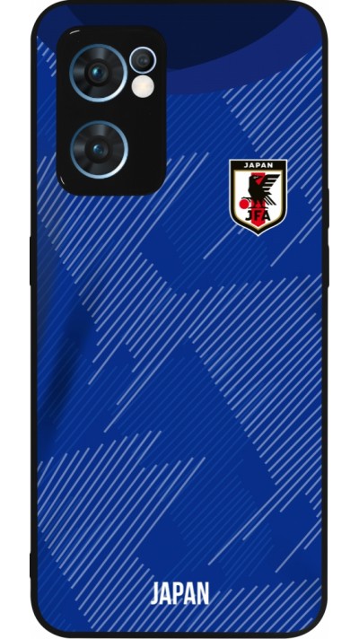 OPPO Reno7 5G Case Hülle - Silikon schwarz Japan 2022 personalisierbares Fussballtrikot