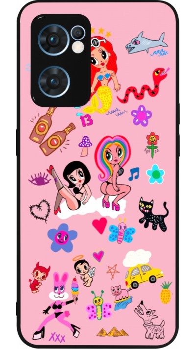 OPPO Reno7 5G Case Hülle - Silikon schwarz Karol G La Bichota Manana Sera Bonito