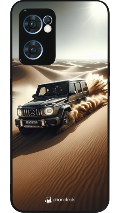 OPPO Reno7 5G Case Hülle - Silikon schwarz Mercedes G Drift Wueste