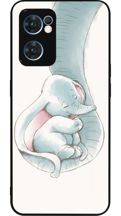 OPPO Reno7 5G Case Hülle - Silikon schwarz Mom 1903