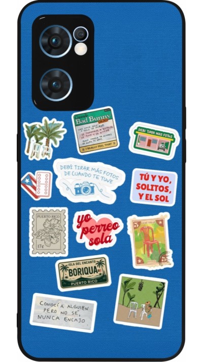 OPPO Reno7 5G Case Hülle - Silikon schwarz Seals of the Dominican Republic DTMF