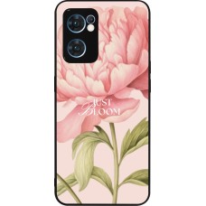 Coque OPPO Reno7 5G - Silicone rigide noir Just Bloom Spring 2026