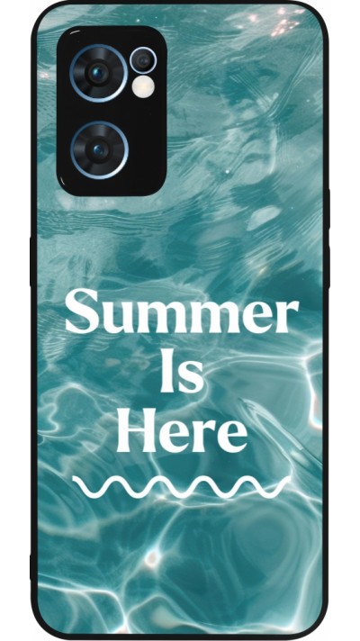 Coque OPPO Reno7 5G - Silicone rigide noir Summer 2025 Summer is here