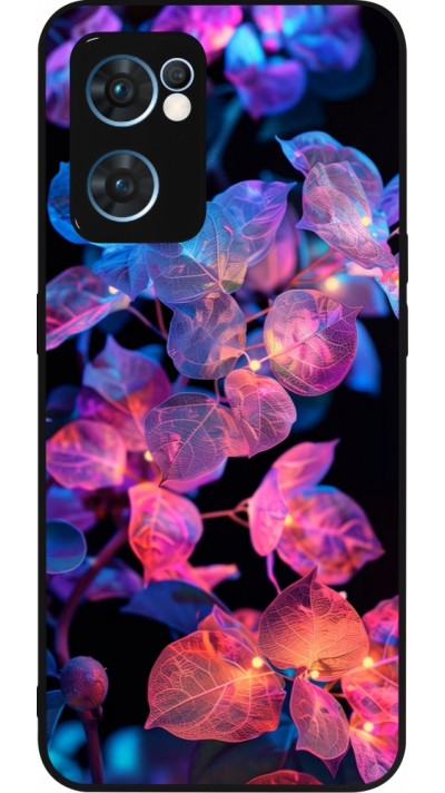 Coque OPPO Reno7 5G - Silicone rigide noir Artificial vegetation 2025