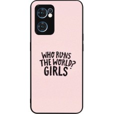 Coque OPPO Reno7 5G - Silicone rigide noir Womens day 2026 3