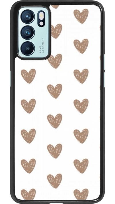 OPPO Reno6 5G Case Hülle - Autumn 2024 brown hearts