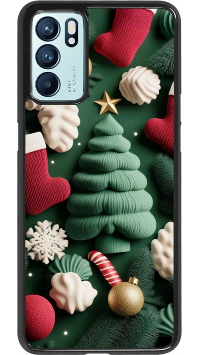 Coque OPPO Reno6 5G - Christmas 25 Christmas textiles