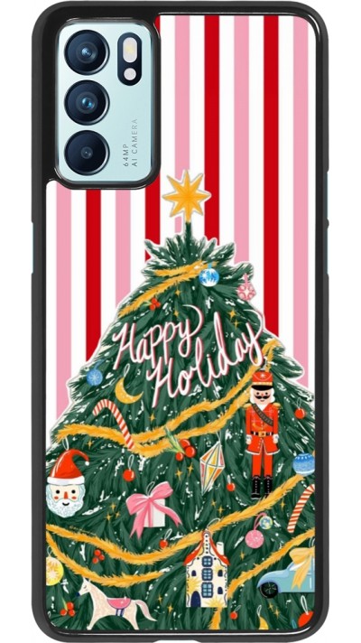 Coque OPPO Reno6 5G - Christmas 25 Happy Holiday