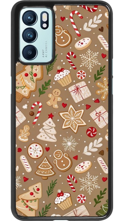 Coque OPPO Reno6 5G - Christmas 25 Pattern Ginger Cookie