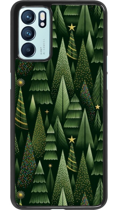 Coque OPPO Reno6 5G - Christmas 25 Pattern Xmas Tree