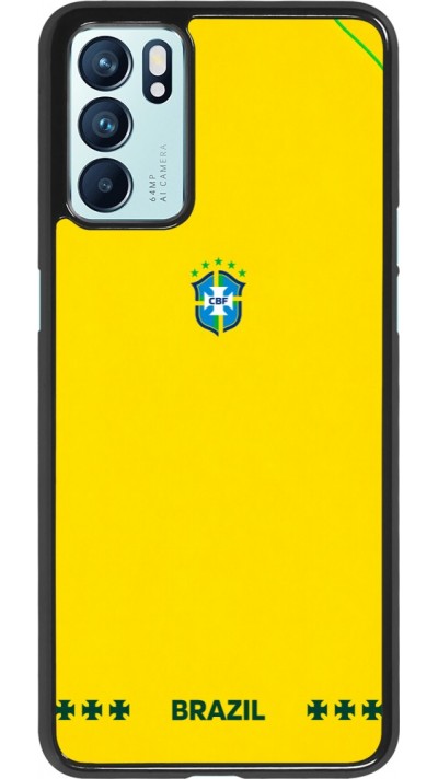 Coque OPPO Reno6 5G - Maillot de football Bresil 2026 personnalisable