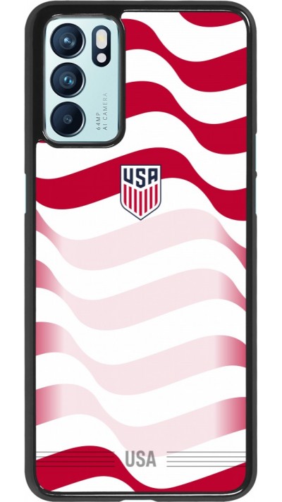 Coque OPPO Reno6 5G - Maillot de football E?tats Unis 2026 personnalisable