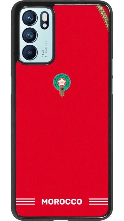 Coque OPPO Reno6 5G - Maillot de football Maroc 2026 personnalisable