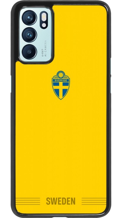 Coque OPPO Reno6 5G - Maillot de football Suède 2026 personnalisable