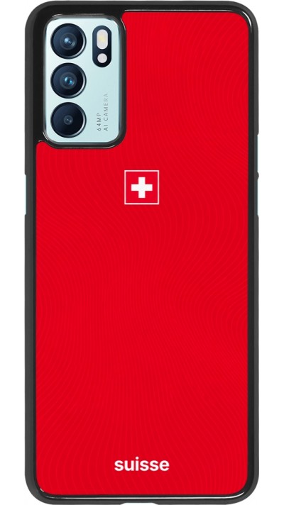 Coque OPPO Reno6 5G - Maillot de football Suisse 2026 personnalisable