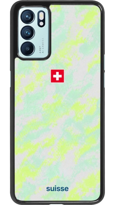Coque OPPO Reno6 5G - Maillot de football Suisse Away 2026 personnalisable