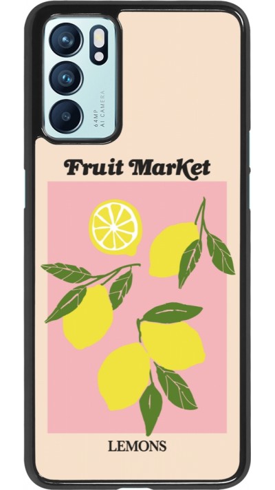 Coque OPPO Reno6 5G - Fruit market lemons 2026