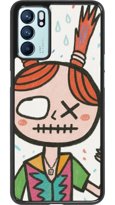 OPPO Reno6 5G Case Hülle - Little Girl Sketch