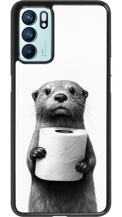 OPPO Reno6 5G Case Hülle - Otter Toilettenpapier