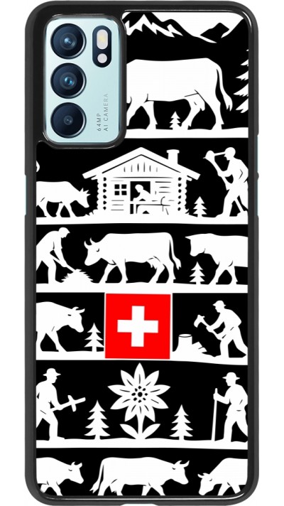 Coque OPPO Reno6 5G - Poya Suisse 1 noir