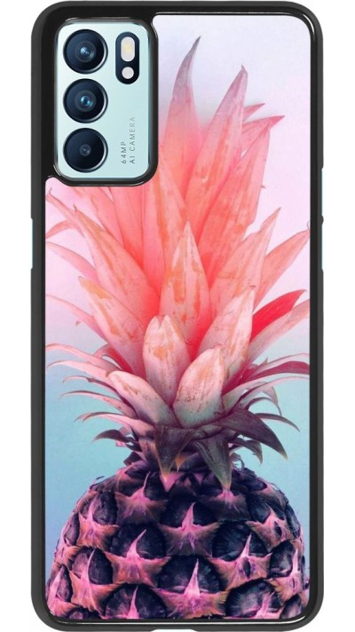 Coque Oppo Reno6 5G - Purple Pink Pineapple