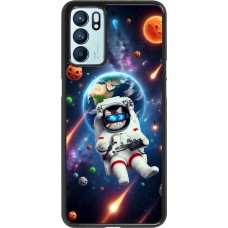 OPPO Reno6 5G Case Hülle - VR SpaceCat Odyssee